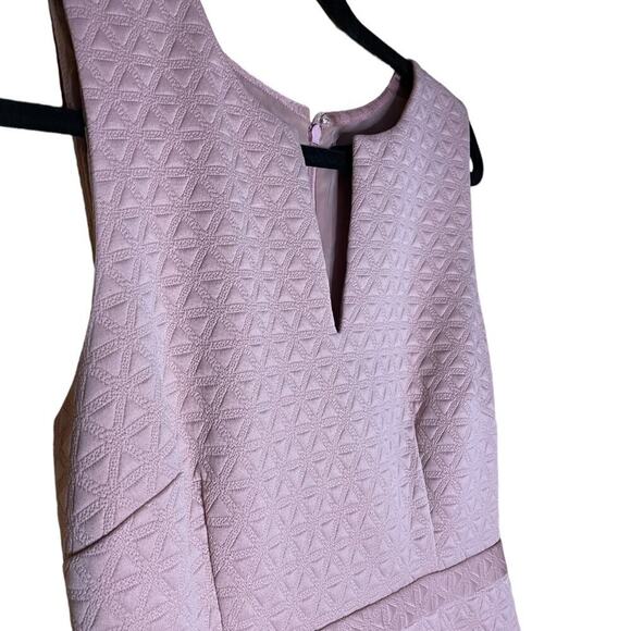 J. Crew Women's  Party Dress Geometric Triangle Design Dusty Pink Size 8 Tall - Picture 3 of 11